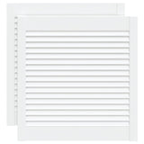 Porte di armadietti Vidaxl con doghe 2 pezzi 61.5x59,4 cm Pino legno bianco