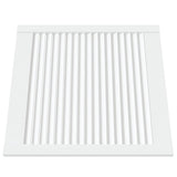 Porte di armadietti Vidaxl con doghe 2 pezzi 61.5x59,4 cm Pino legno bianco