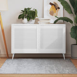 Porte di armadietti Vidaxl con doghe 2 pezzi 61.5x59,4 cm Pino legno bianco