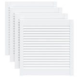 VidaXL Cabinet doors with slats 4 pcs 61.5x59.4 cm pine wood white