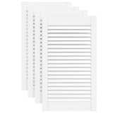 VidaXL Cabinet doors with slats 4 pcs 69x39.4 cm Solid pine white white