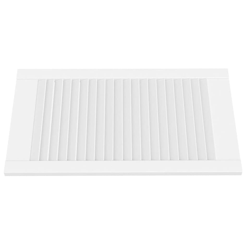 VidaXL Cabinet doors with slats 4 pcs 69x39.4 cm Solid pine white white