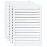 VidaXL Cabinet doors with slats 4 pcs 69x49.4 cm Solid pine white