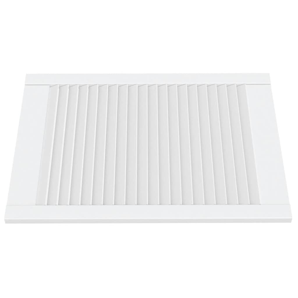 VidaXL Cabinet doors with slats 4 pcs 69x49.4 cm Solid pine white