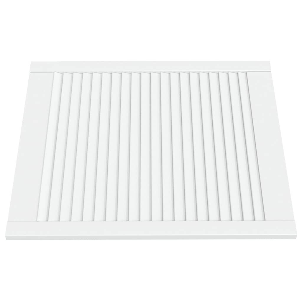 VidaXL Cabinet doors with slats 4 pcs 69x59.4 cm solid pine white white