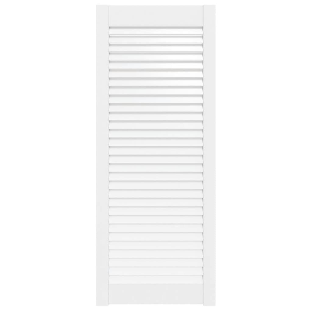 Porte d'armoire Vidaxl avec lattes 99.3x39.4 cm Pine solide blanc