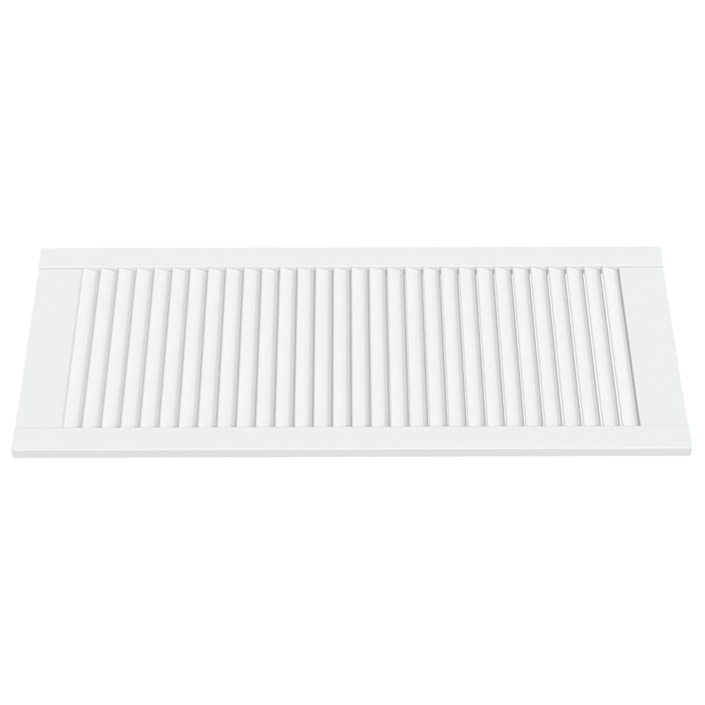 Porte d'armoire Vidaxl avec lattes 99.3x39.4 cm Pine solide blanc
