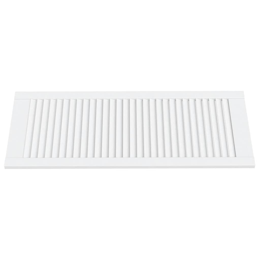 Porte di armadietti Vidaxl con doghe 2 pezzi 99.3x39,4 cm Pino legno bianco