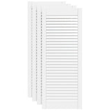 VidaXL Cabinet doors with slats 4 pcs 99.3x39.4 cm Gwitrenenhout
