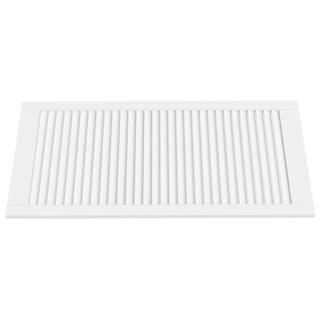 VidaXL Cabinet doors with slats 2 pcs 99.3x49.4 cm pine wood white