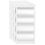 VidaXL Cabinet doors with slats 4 pcs 99.3x49.4 cm Pine wood white