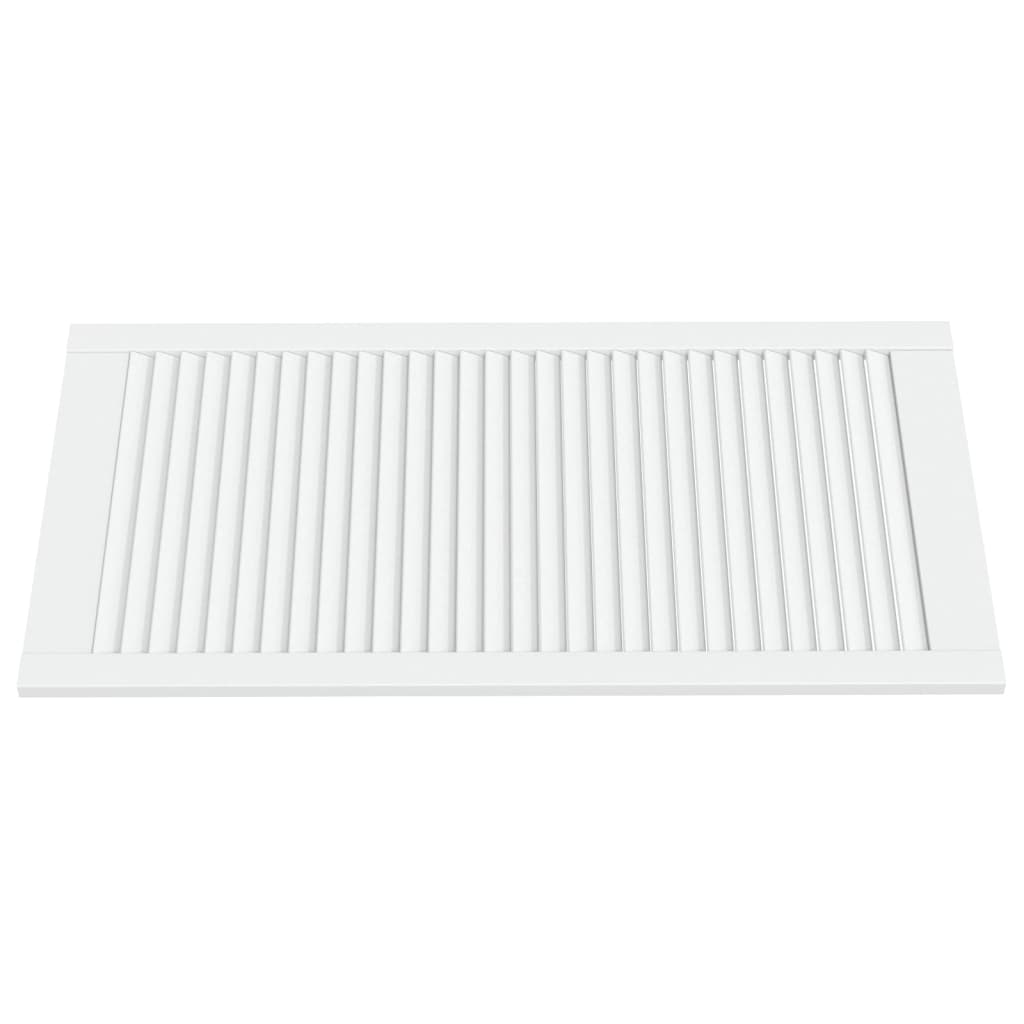 VidaXL Cabinet doors with slats 4 pcs 99.3x49.4 cm Pine wood white
