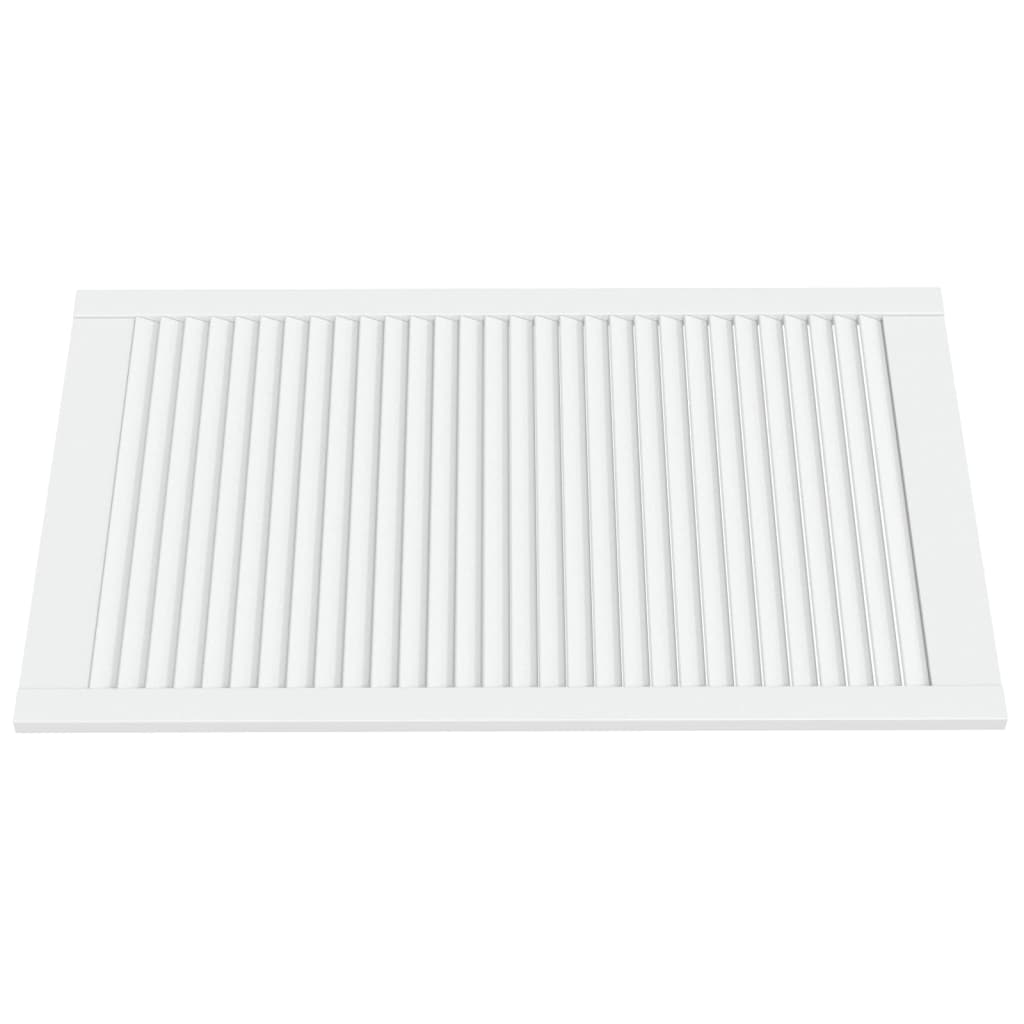 VidaXL Cabinet doors with slats 2 pcs 99.3x59.4 cm pine wood white