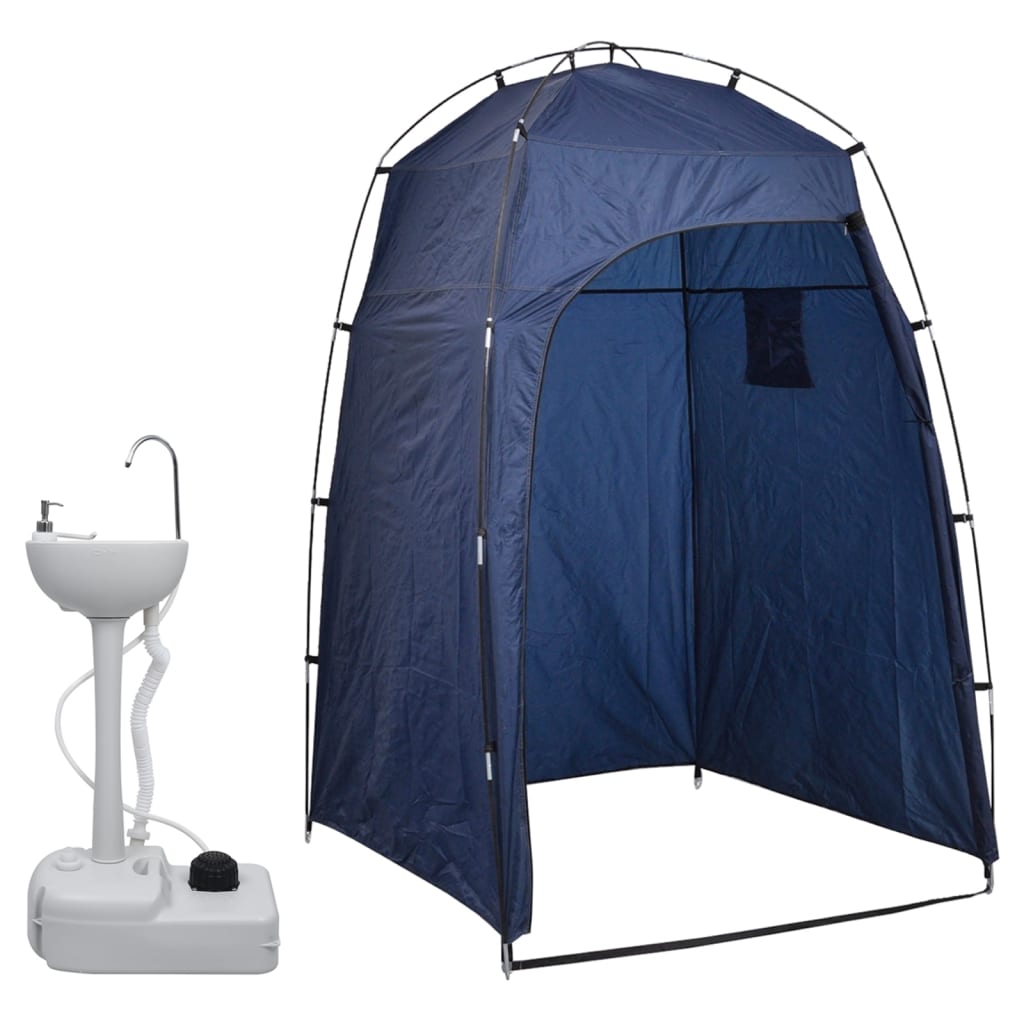 Cera de acampamento Vidaxl com barraca portátil 20 L