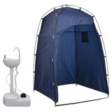 Cera de acampamento Vidaxl com barraca portátil 20 L