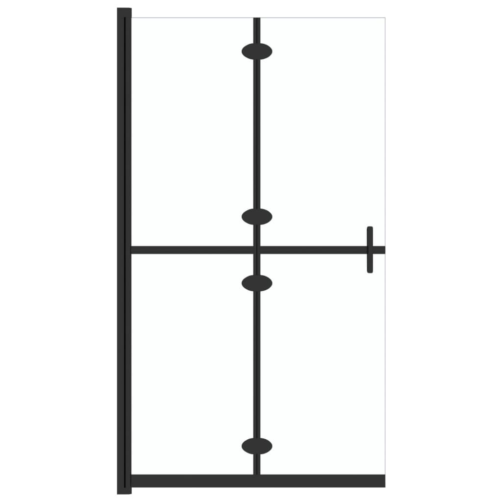Vidaxl Walk-in shower wall Collapsible 100x190 cm ESG-Glas Transparent