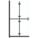 Vidaxl Walk-in shower wall Collapsible 100x190 cm ESG-Glas Transparent