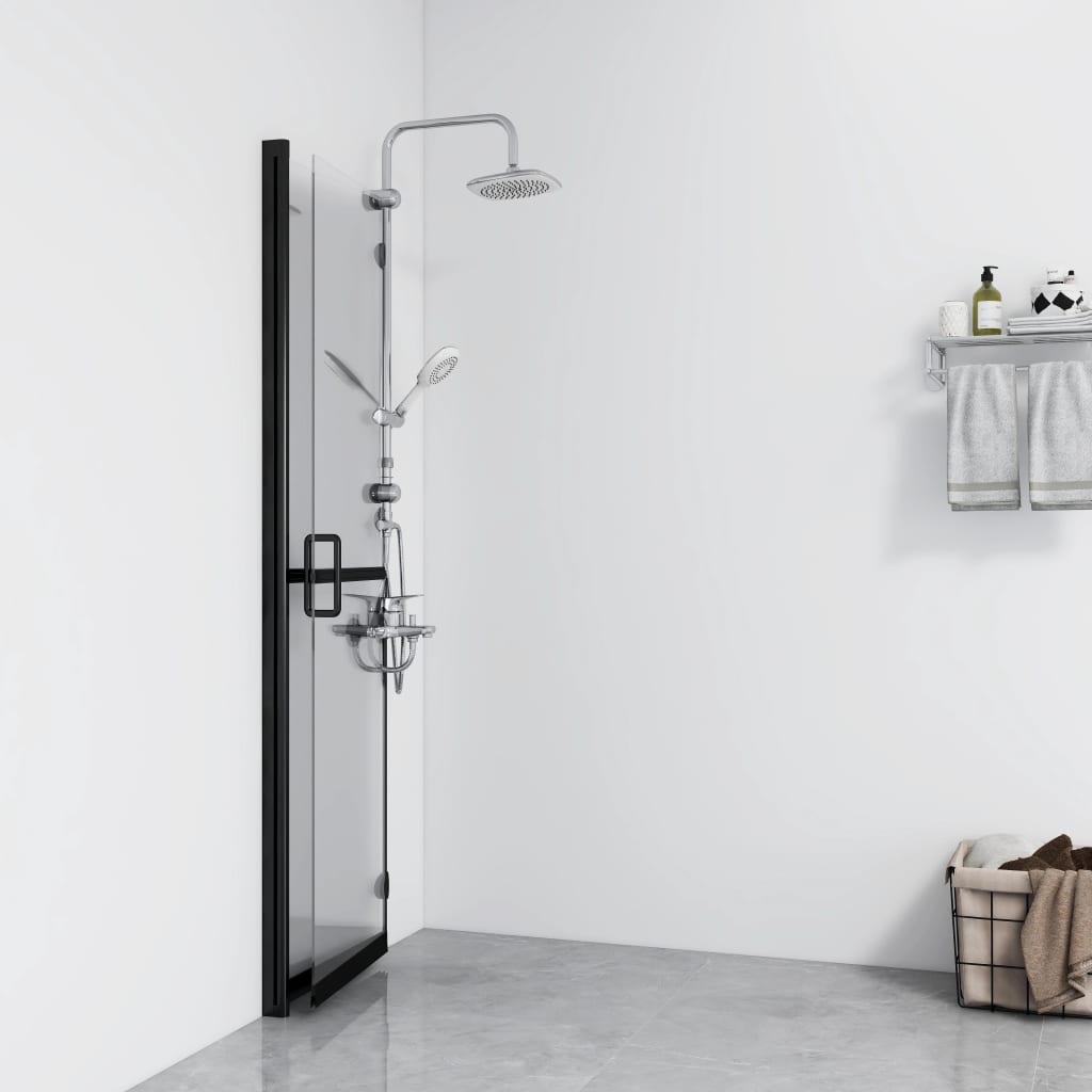 Vidaxl Walk-in shower wall Collapsible 100x190 cm ESG-Glas Transparent