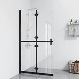 Vidaxl Walk-in shower wall Collapsible 100x190 cm ESG-Glas Transparent