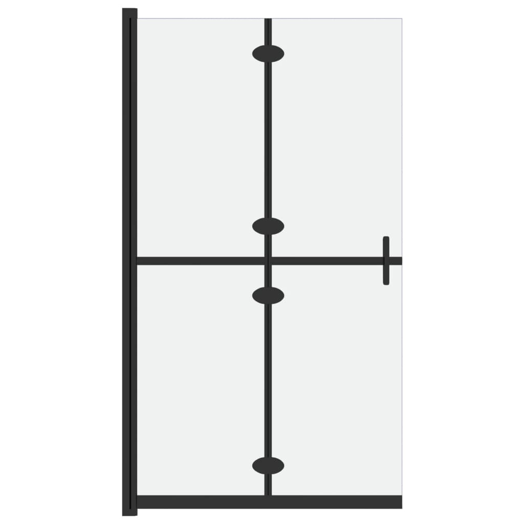 Vidaxl Walk-in shower wall Collapsible 100x190 cm ESG-Glas Mat