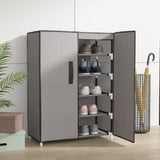 VidaXL shoe cabinet 60x28x90 cm fabric gray