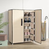 VIDAXL -Schuhschrank 60x28x90 cm Stoffcreme -Colored