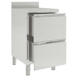 Vidaxl kitchen cabinets commercial 2 sts with 2 drawers of stainless steel