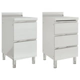 Vidaxl kitchen cabinets Commercial 2 st stainless steel