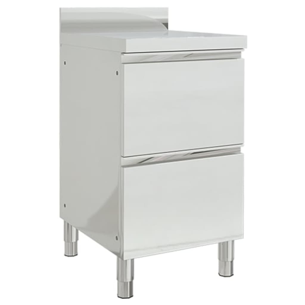 Vidaxl kitchen cabinets Commercial 2 st stainless steel