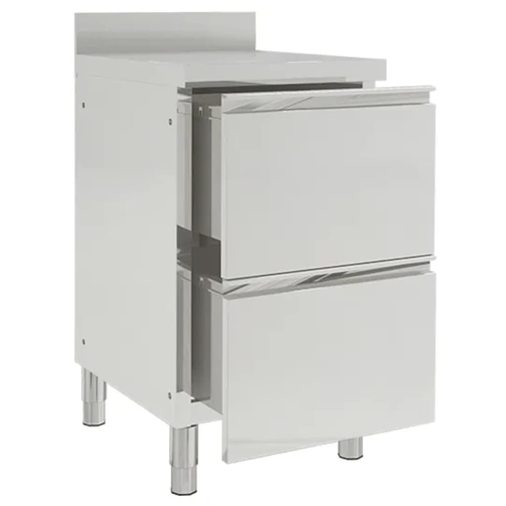Vidaxl kitchen cabinets Commercial 2 st stainless steel