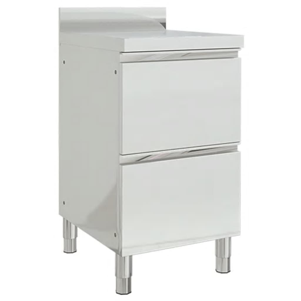 Vidaxl kitchen cabinets Commercial 2 st stainless steel