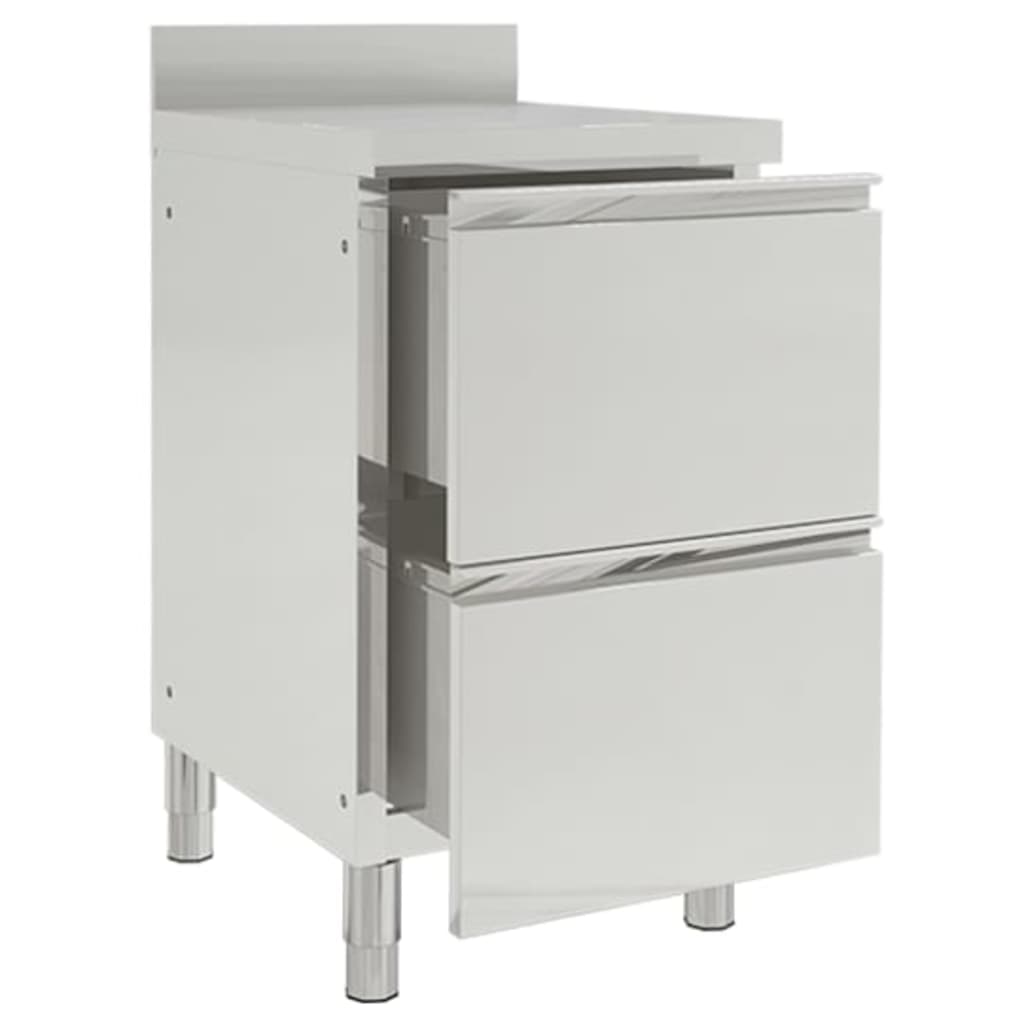 Vidaxl kitchen cabinets Commercial 2 st stainless steel