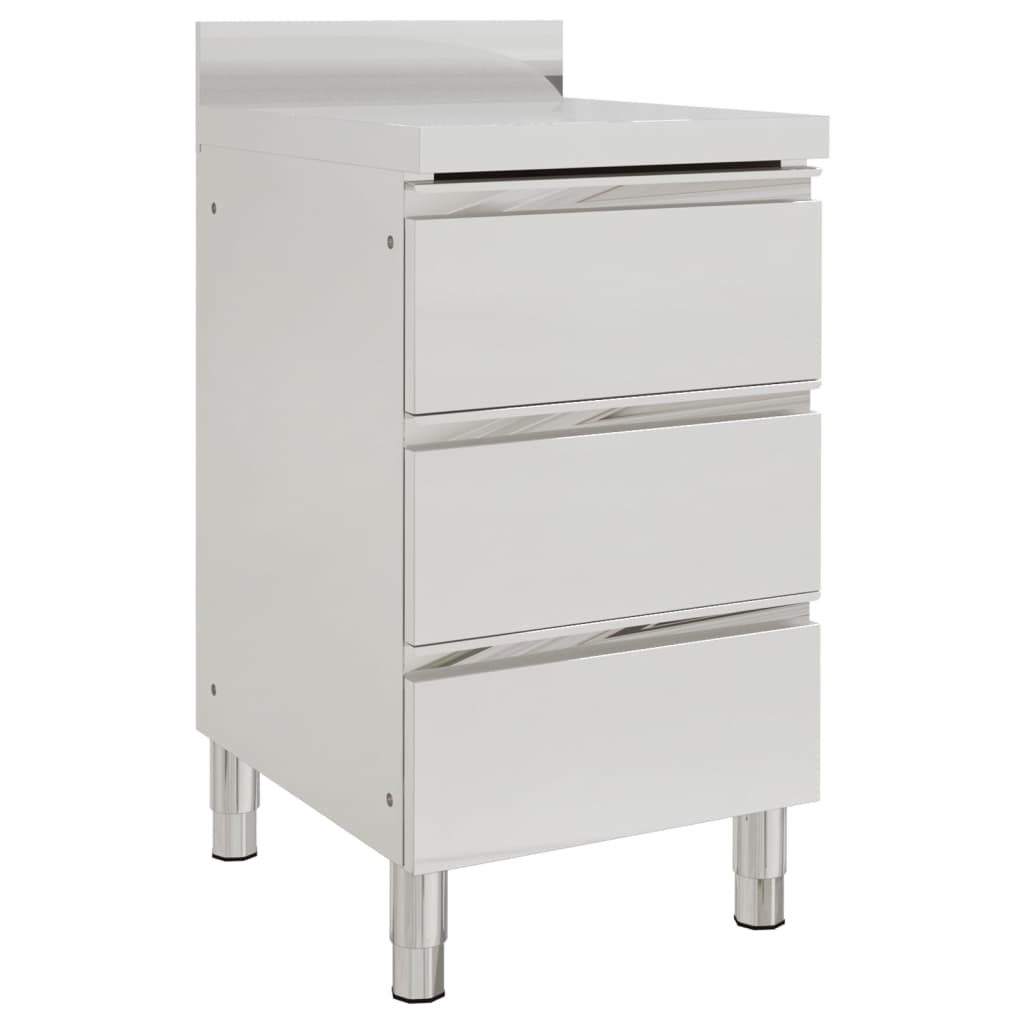 Vidaxl kitchen cabinets Commercial 2 st stainless steel