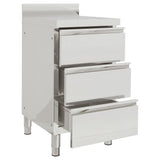 Vidaxl kitchen cabinets Commercial 2 st stainless steel