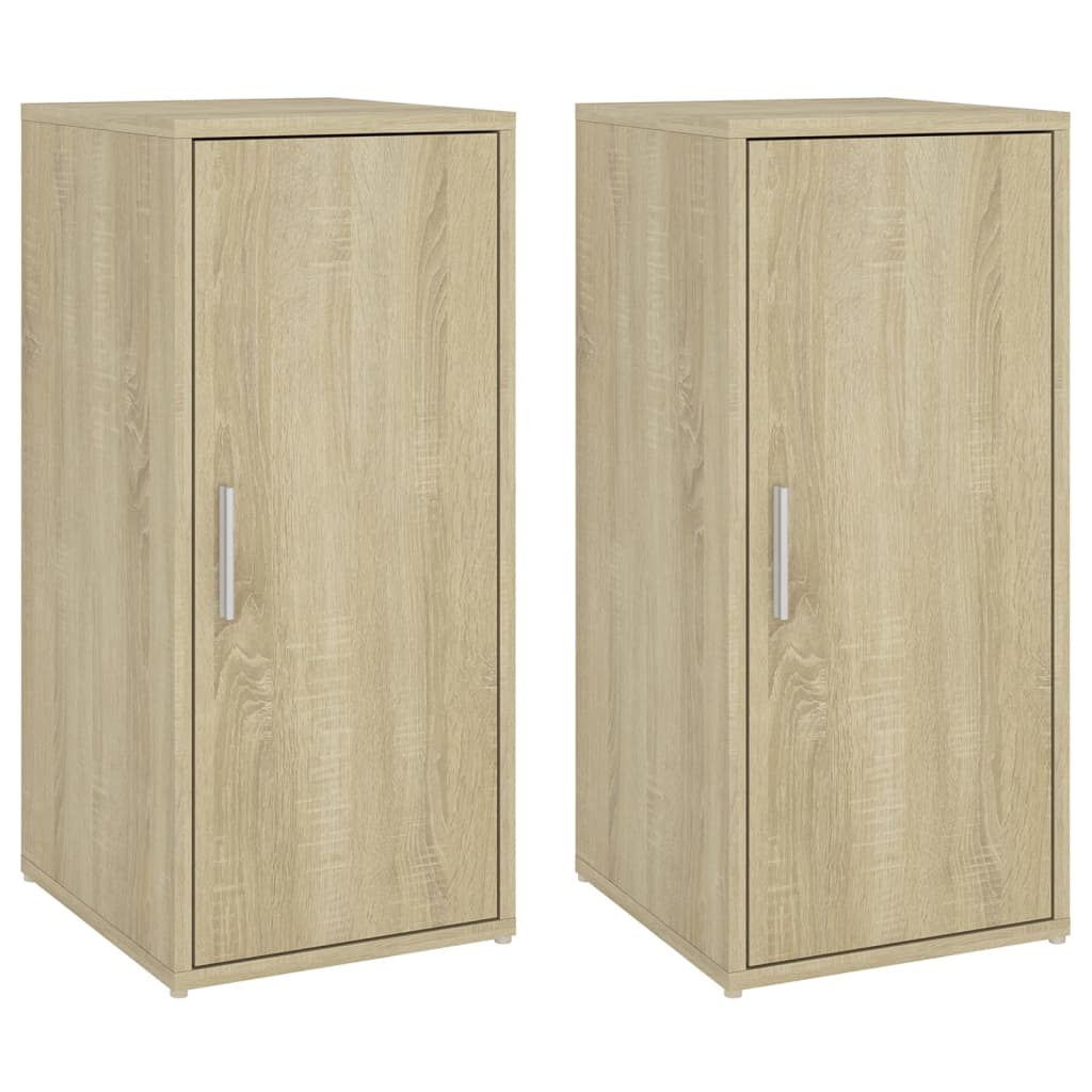 VidaXL shoe cabinets 2 pcs 32x35x70 cm chipboard Sonoma oak colored