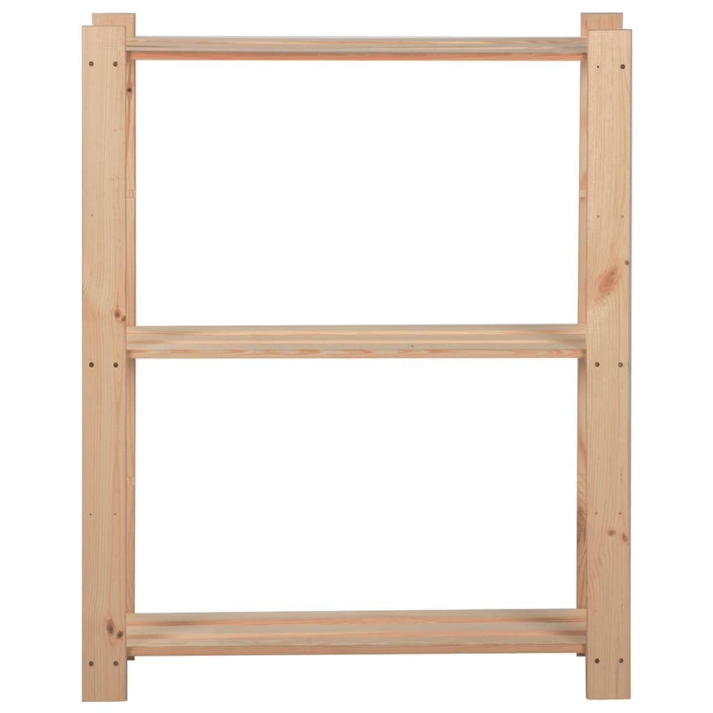 Vidaxl storage rack 3-layer 60x28.5x90 cm Solid pine