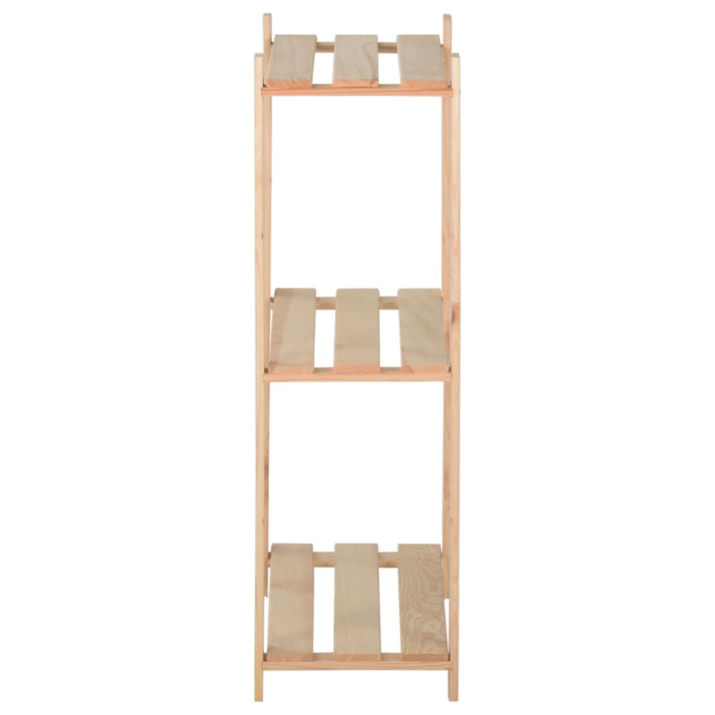 Vidaxl storage rack 3-layer 60x28.5x90 cm Solid pine
