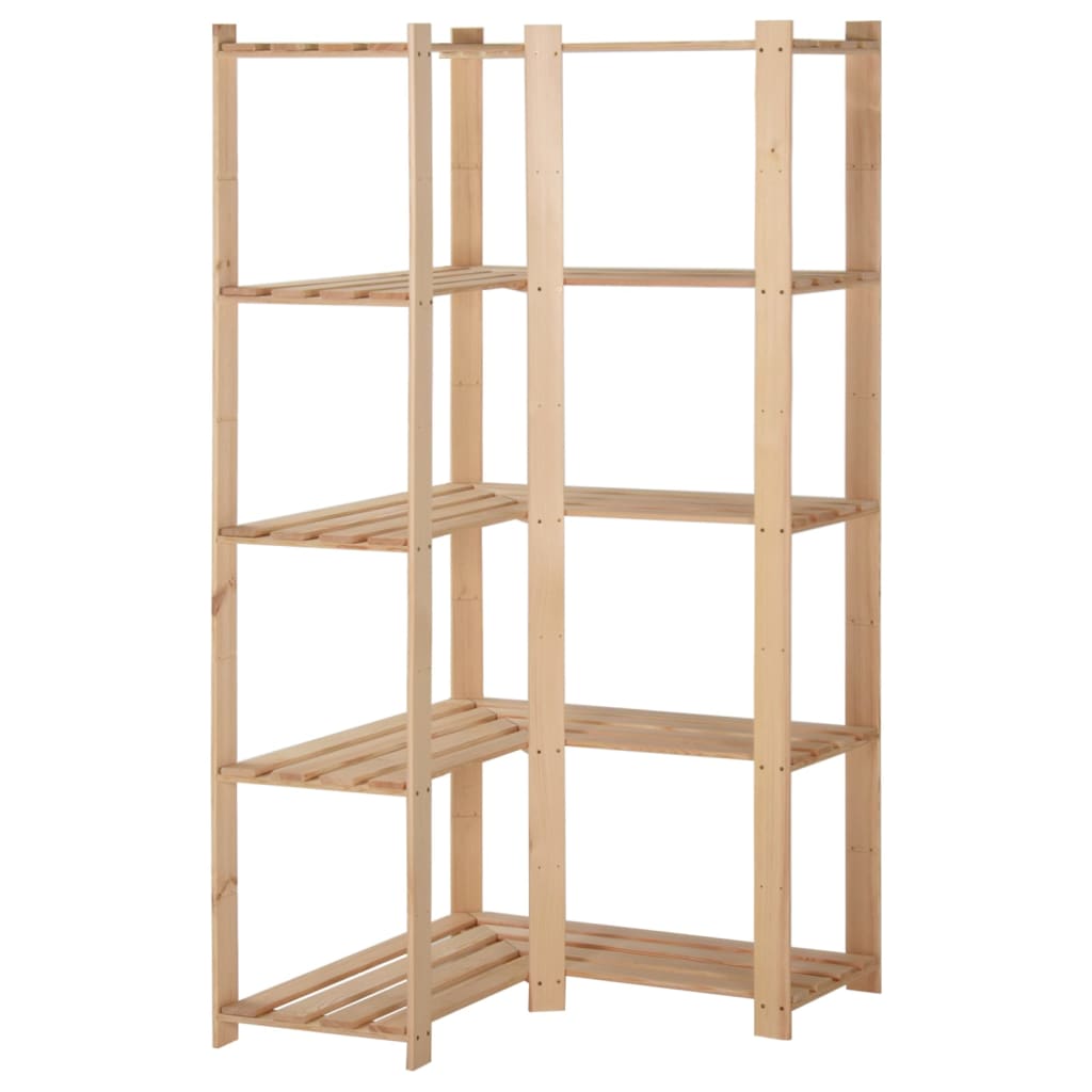 Vidaxl Hoekopberkgrek 5 couches 82.5x82.5x170 cm Pine solide