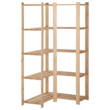 Vidaxl Hoekopberkgrek 5 couches 82.5x82.5x170 cm Pine solide