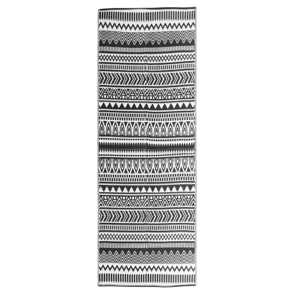 Vidaxl outside rug Aakil 80x250 cm Polypropene black