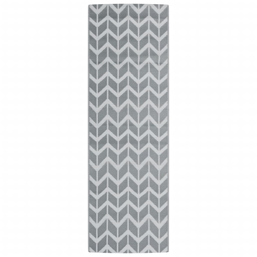 Vidaxl außerhalb des Teppichs Arakil 80x250 cm pp grau
