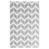 Vidaxl esterno tappeto arakil 120x180 cm grigio polipropene