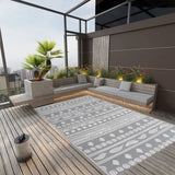 Vidaxl outside rug Arakil 140x200 cm Polypropene gray