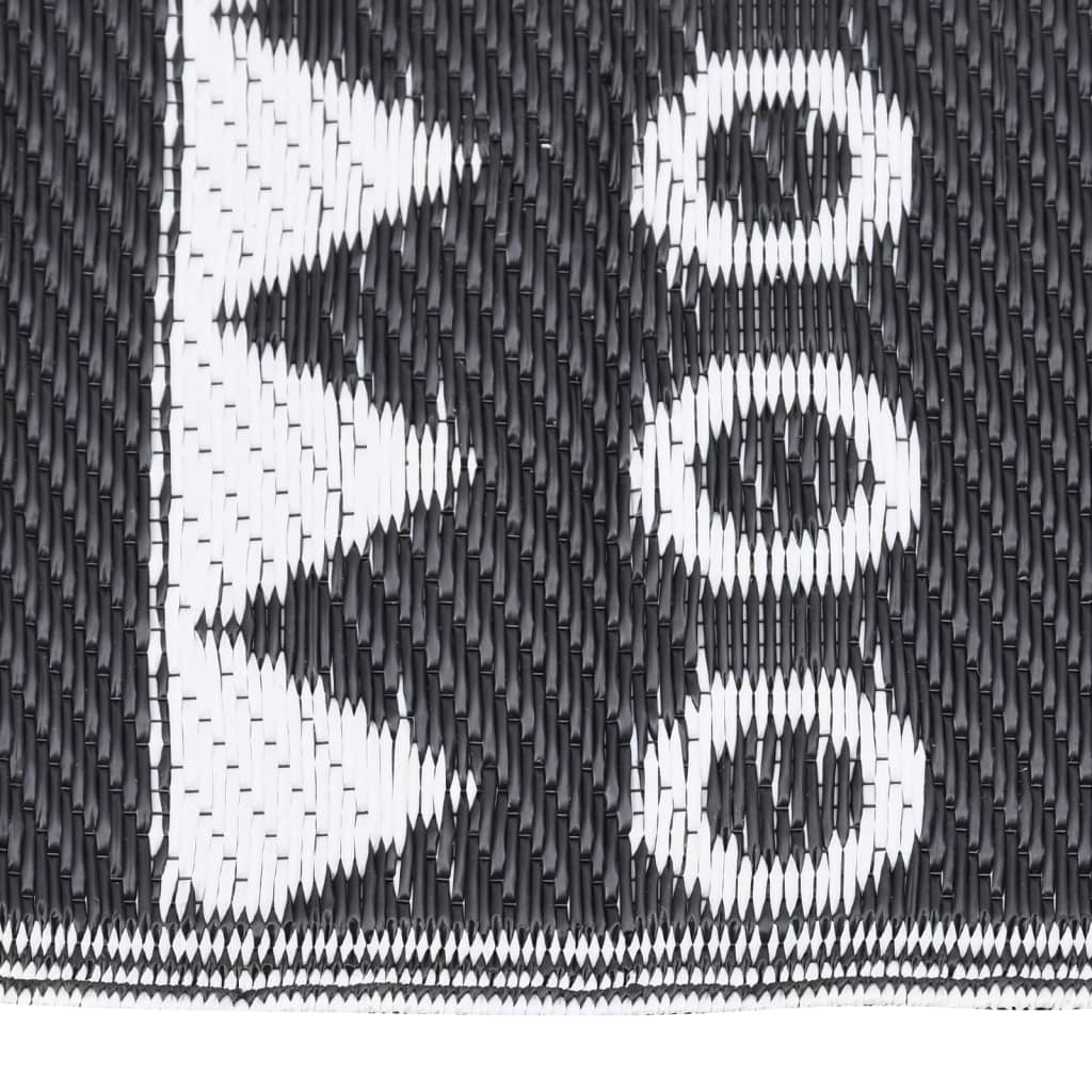 VidaXL outside rug arakil 140x200 cm polypropene black