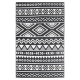 Vidaxl outside rug Arakil 190x290 cm Polypropene black
