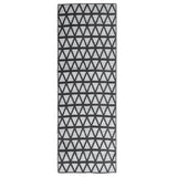 Vidaxl afuera de la alfombra Aakil 80x250 cm Polypropene Negro