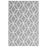 Vidaxl outside rug Arakil 140x200 cm Polypropene gray