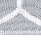 Vidaxl outside rug Arakil 140x200 cm Polypropene gray