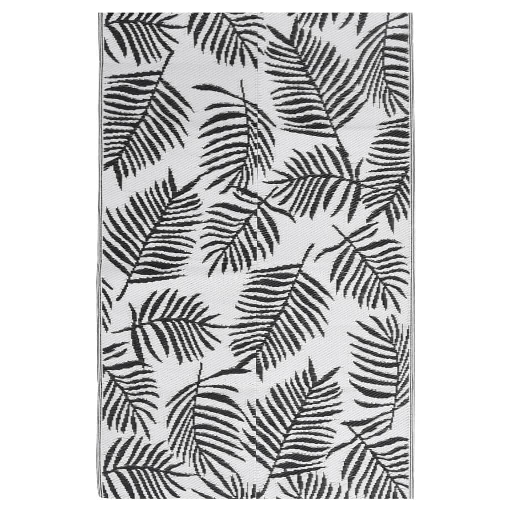 Vidaxl esterno tappeto arakil 140x200 cm polipropene nero