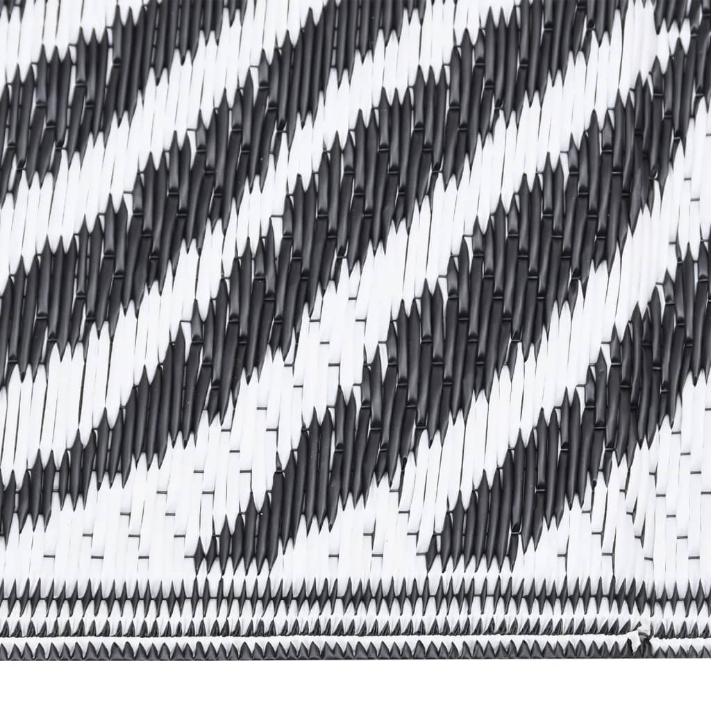 Vidaxl esterno tappeto arakil 140x200 cm polipropene nero